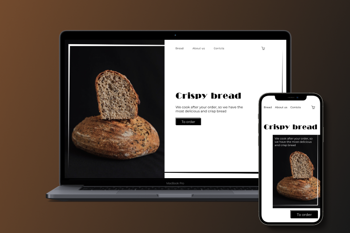 Дизайн сайта Crispy Bread