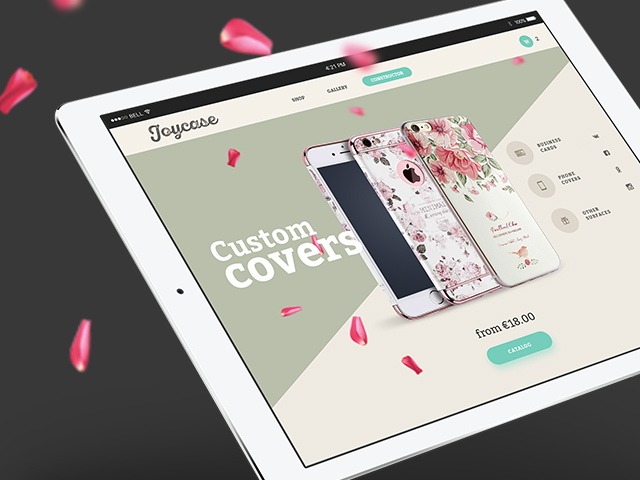 JoyCase — дизайн интернет-магазина