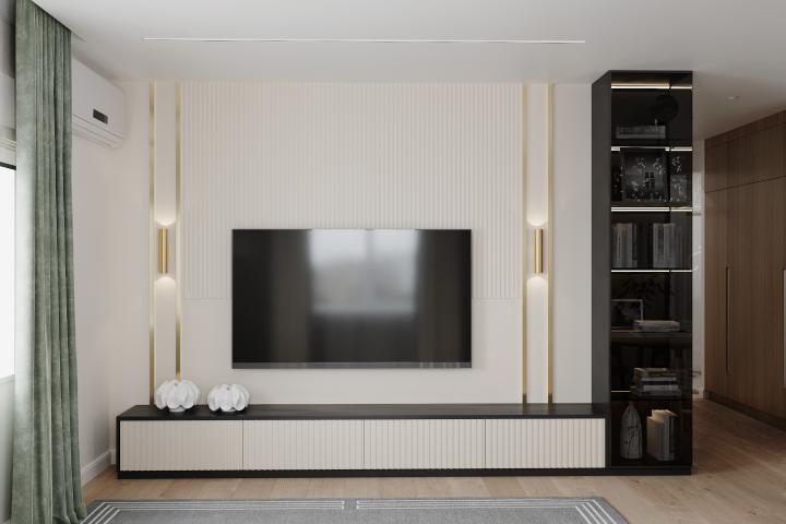 Зона тв в гостиной