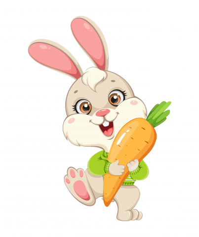 Кролик с морковкой