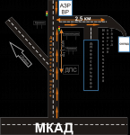 Разработка схемы проезда