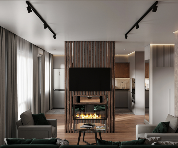 Кухня-гостинная