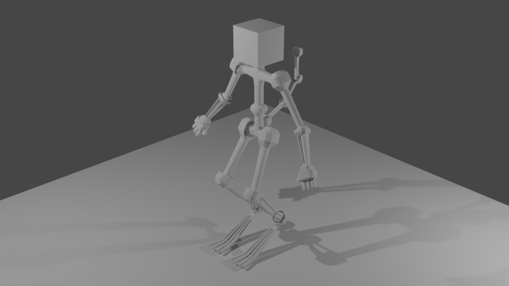 Скелет с риг анимацией