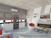 Lounge-зона и бар для автомобильного салона