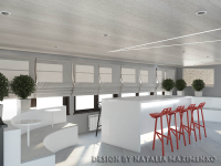 Lounge-зона и бар для автомобильного салона