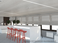 Lounge-зона и бар для автомобильного салона