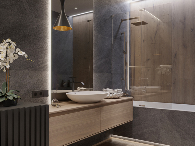 black apartment