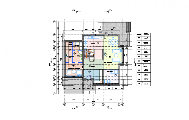 План мебели