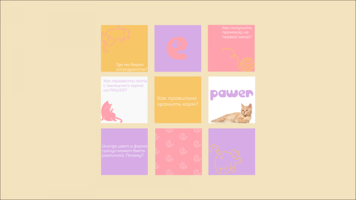 Лента для Инстаграм производителя корма для кошек