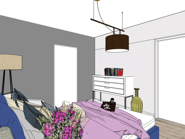 Скетч спальни