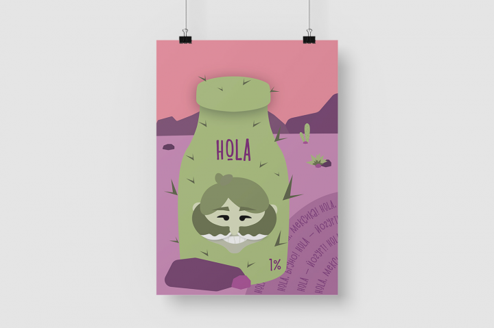Йогурт со вкусом кактуса "Hola"