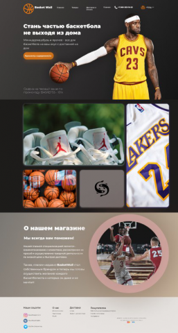 Интернет магазин баскетбольной одежды Basket Wall