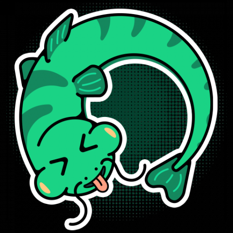 Сом, стикер