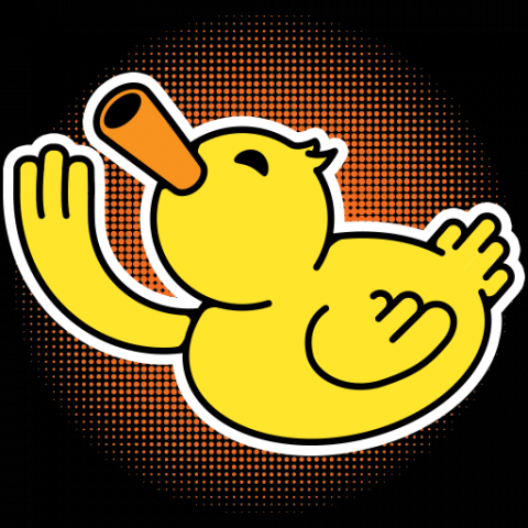 Уточка, стикер