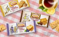 Дизайн упаковки печенья с изюмом.
