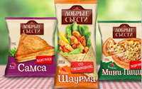 Дизайн серии упаковок «Добрые съести».