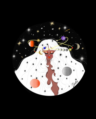 Девушка - звезда