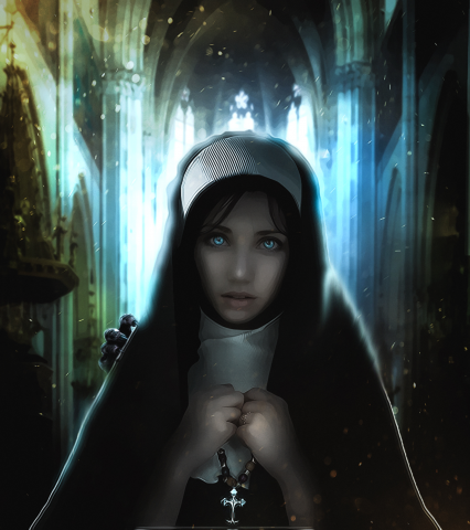 Digital art (Монашка)