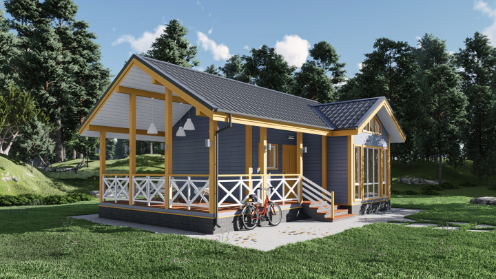 Каркасная дача