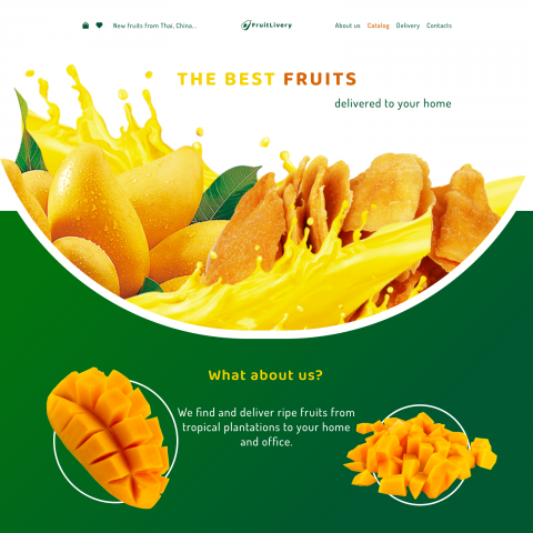 FruitLivery website design