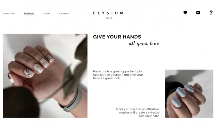 ManicureStudio website design
