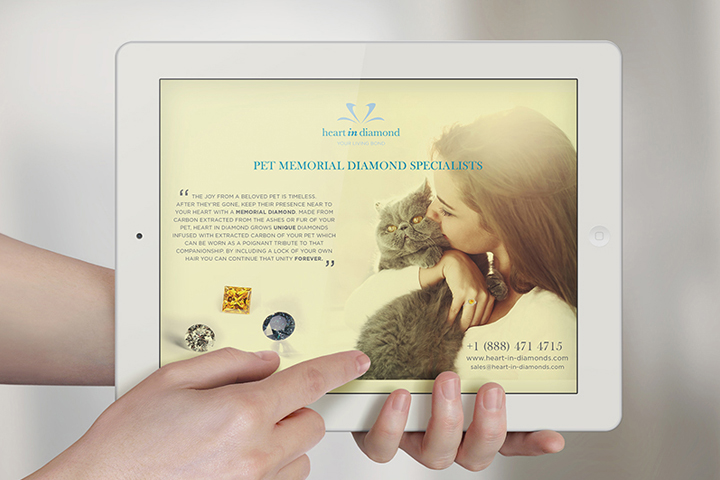 Банер для сайта www.heart-in-diamonds.com
