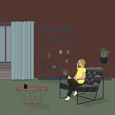 Полина - художница