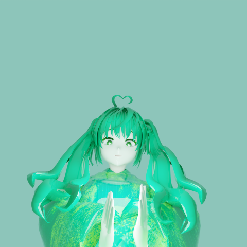 3Д модель девушки