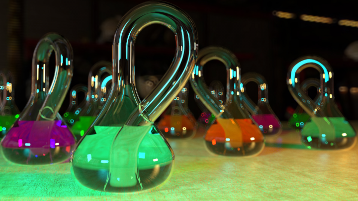 Моделирование и рендер бутылки Клейна