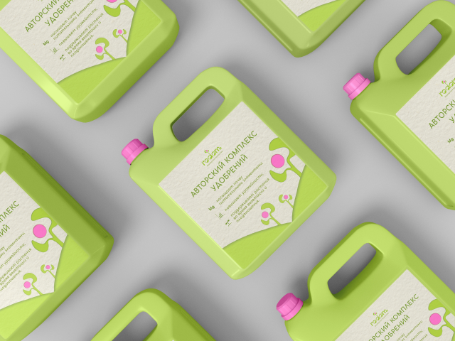 Упаковка для удобрений бренда RODOM