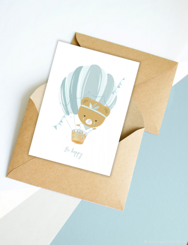 Открытка для детского бренда