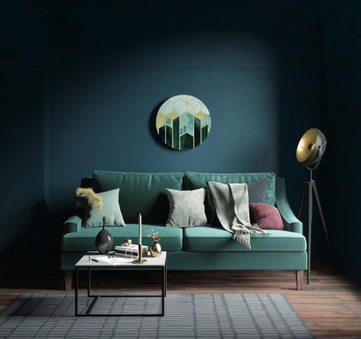 Темный интерьер