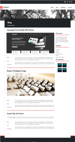 Intent "blog"