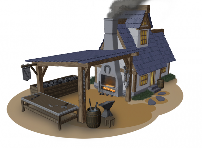 The blacksmith's house