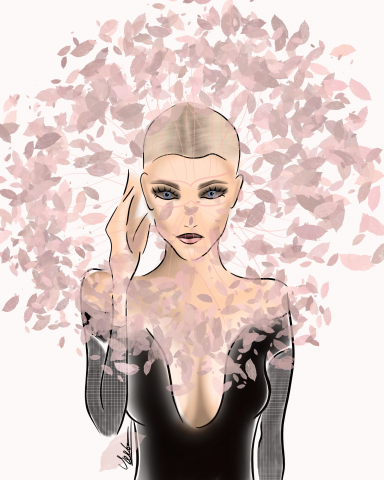 Fashion иллюстрация Valentino