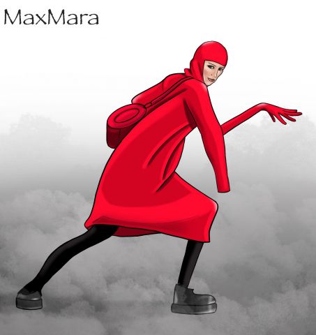 Fashion иллюстрация по коллекции MaxMara