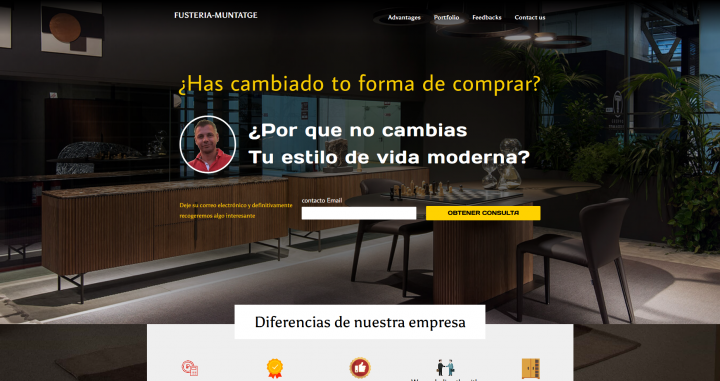 сайт испанской компании Fusteria-muntatge