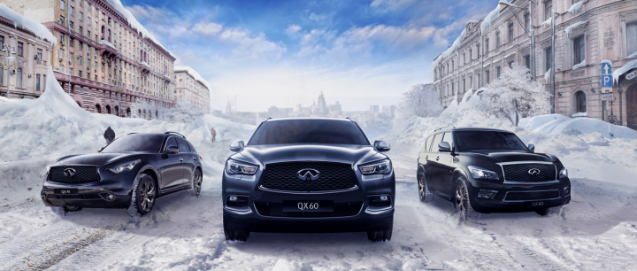 Рекламные web баннеры для дилера Infiniti