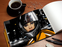 Эскиз к раскадровке рекламного ролика Adrenalin Rush