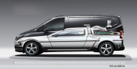 Принт на автомобиль (вектор) delorean из Назад в Будущее