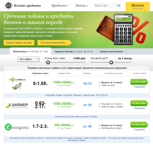 Аудит портала микрозаймов