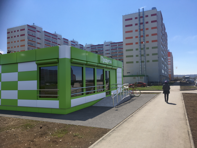 Моделирование и фотопривязка торгового павильона 3dsMax+Ph