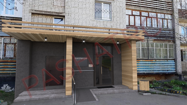 Дизайн и визуализация нового подъезда для старого дома.3dsmax&Ph