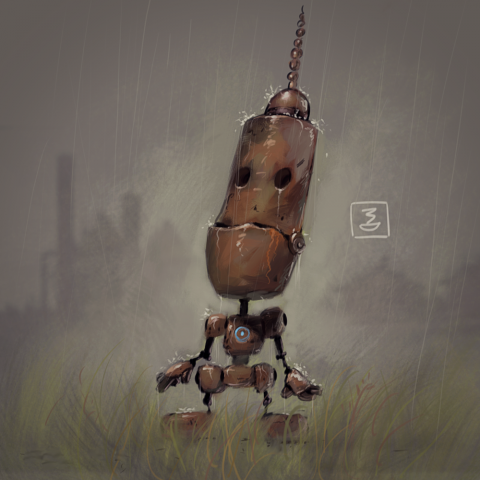 Старый робот