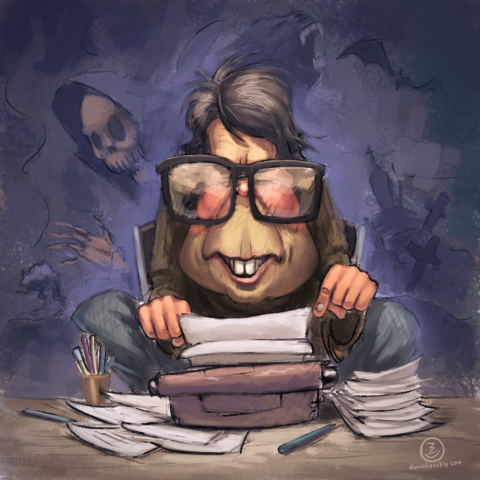 Stephen King Caricature