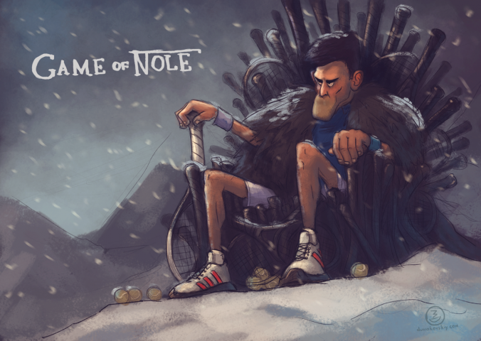 Nivak Djokovic Caricature