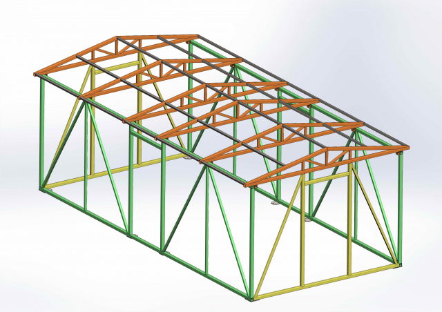 Каркас будки диспетчера
