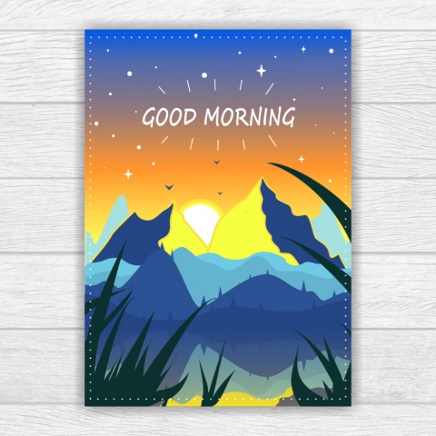 Плакат "Good morning"