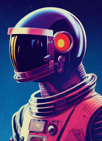 рисунок космонавта