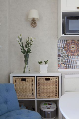 Декор кухни-столовой. ЖК Зеленые аллеи